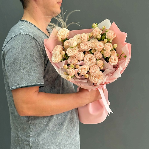 

ЛАЙФБУКЕТ Букет из кустовых роз "Утро в цветах", Букет из кустовых роз "Утро в цветах"