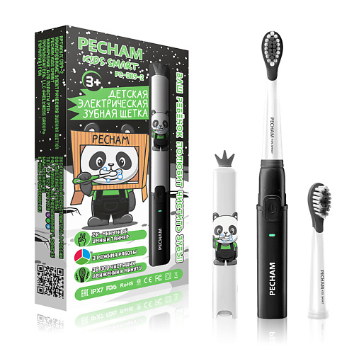 

PECHAM Электрическая зубная щетка детская Kids Smart Leo 3+, Электрическая зубная щетка детская Kids Smart Leo 3+