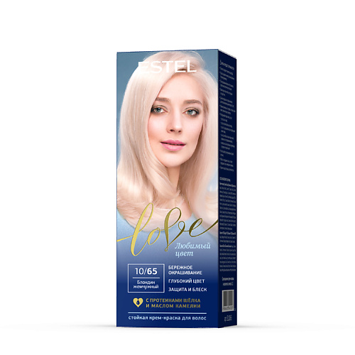 

ESTEL PROFESSIONAL Краска для волос, стойкая LOVE тон 10/65 Блондин жемчужный 115, Краска для волос, стойкая LOVE тон 10/65 Блондин жемчужный
