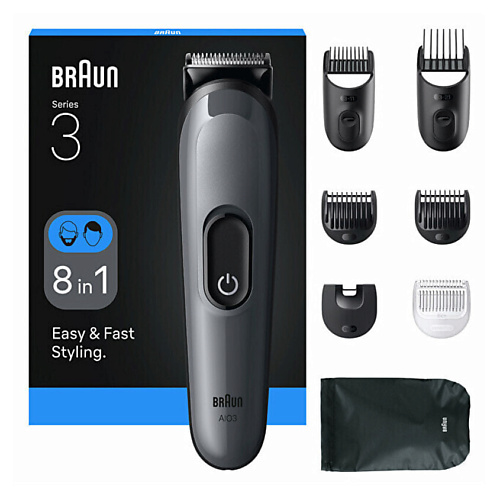  BRAUN Универсальный триммер Series 3 AIO3540 8 в 1