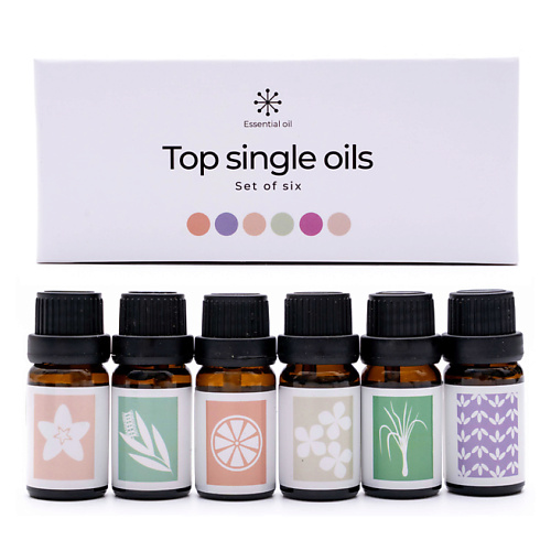 

ESSENTIAL OIL Набор эфирных масел, 6 штук 60, Набор эфирных масел, 6 штук