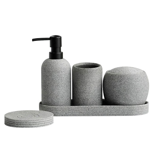 

DENEZO Набор аксессуаров для ванной комнаты и туалета "Sandy", Набор аксессуаров для ванной комнаты и туалета "Sandy"