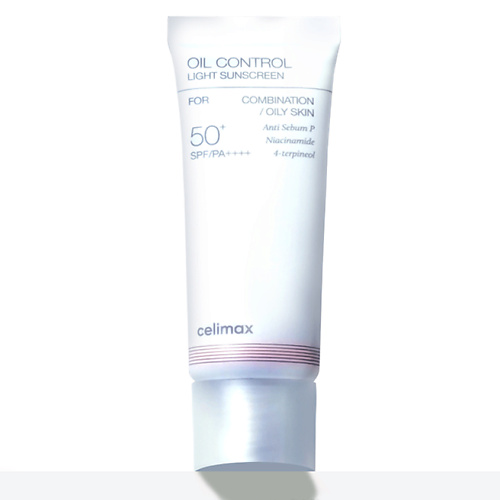

CELIMAX Лёгкий cолнцезащитный крем для контроля себума Oil Control SPF50+ PA+ 40, Лёгкий cолнцезащитный крем для контроля себума Oil Control SPF50+ PA+
