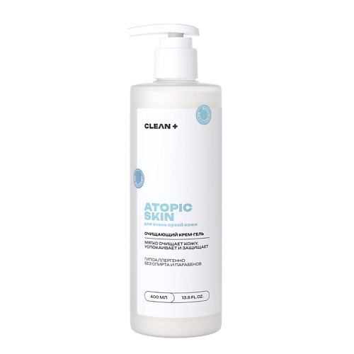 

CLEAN+ Крем гель для душа ATOPIC для сухой кожи 400, Крем гель для душа ATOPIC для сухой кожи