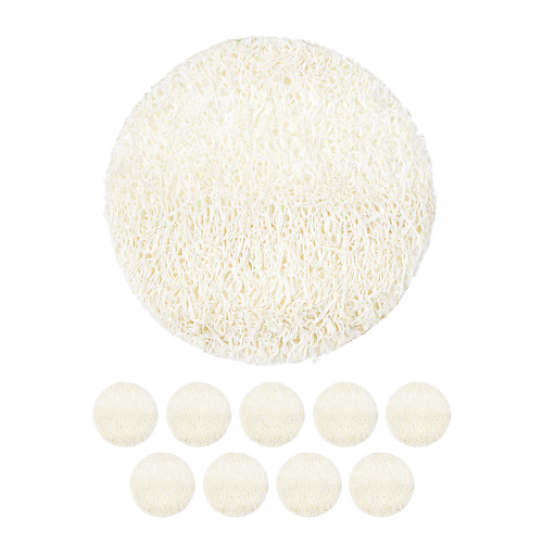 

БАННЫЕ ШТУЧКИ Набор спонжей для лица из люфы ЭКО, Набор спонжей для лица из люфы ЭКО