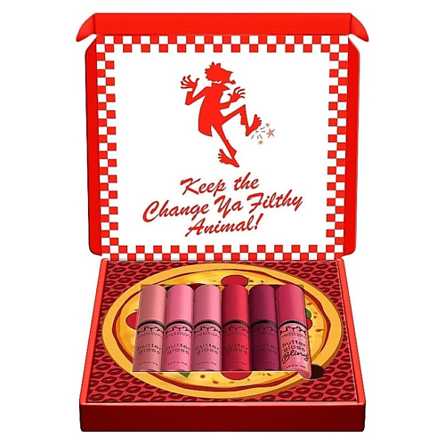 

NYX Professional Makeup NYX PROFESSIONAL MAKEUP Набор блесков для губ Makeup Home Alone Little Nero's Pizza Butter, NYX PROFESSIONAL MAKEUP Набор блесков для губ Makeup Home Alone Little Nero's Pizza Butter