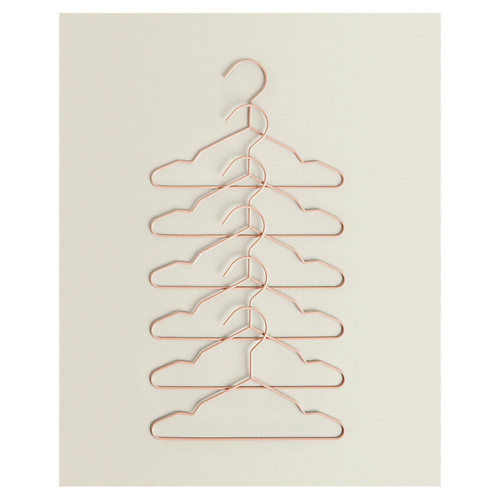 

ZARA HOME Набор из 6 прорезиненных детских вешалок, Набор из 6 прорезиненных детских вешалок