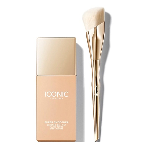 

ICONIC LONDON Набор для лица Super Smoother Blurring Тональный крем+Кисть, Набор для лица Super Smoother Blurring Тональный крем+Кисть