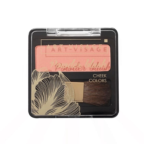 ART-VISAGE Румяна компактные с кисточкой Powder Blush Cheek Colors