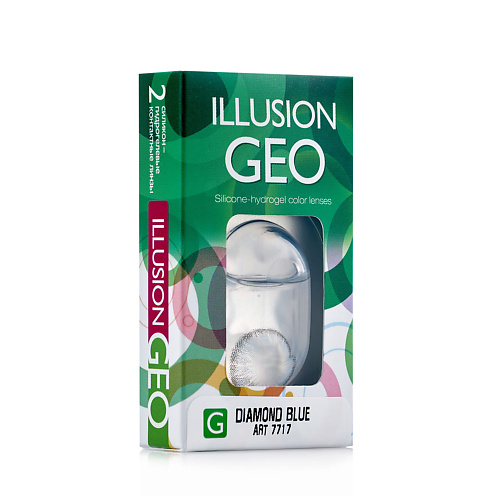 

ILLUSION Цветные контактные линзы ILLUSION GEO Diamond blue, Цветные контактные линзы ILLUSION GEO Diamond blue