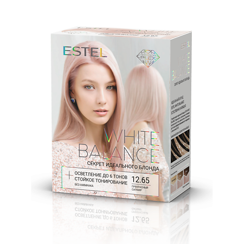 

ESTEL PROFESSIONAL Набор Секрет идеального блонда WHITE BALANCE тон 12.65 Прекрасный сапфир 350, Набор Секрет идеального блонда WHITE BALANCE тон 12.65 Прекрасный сапфир