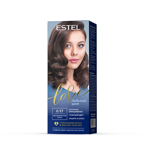 

ESTEL PROFESSIONAL Краска для волос, стойкая LOVE тон 6/17 Вулканический песок 115, Краска для волос, стойкая LOVE тон 6/17 Вулканический песок