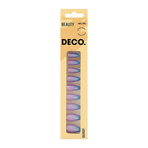 Накладные ногти DECO. Набор накладных ногтей с клеевыми стикерами BEAUTY