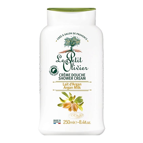 

LE PETIT OLIVIER Крем для душа Молочко Арганы Lait d'Argan Crème Douche 250, Крем для душа Молочко Арганы Lait d'Argan Crème Douche