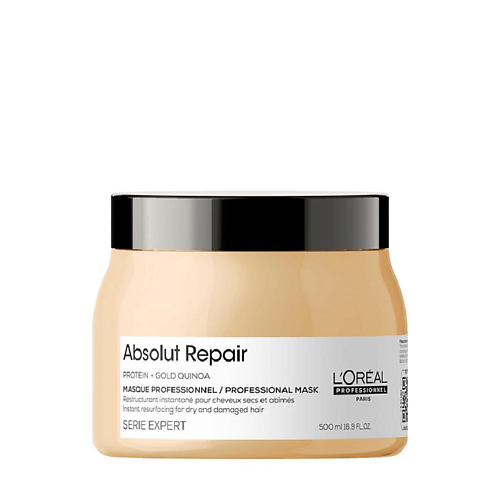 

L'OREAL PROFESSIONNEL Маска для восстановления поврежденных волос Absolut Repair 500, Маска для восстановления поврежденных волос Absolut Repair