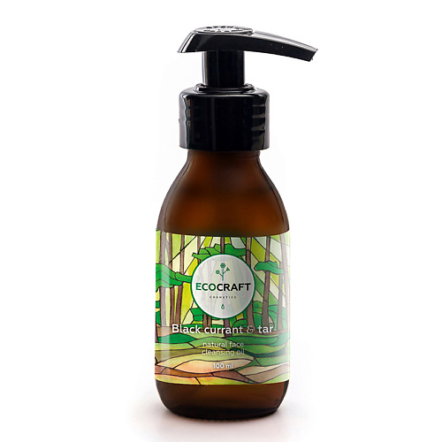 

ECOCRAFT Масло гидрофильное Черная смородина и смола Black Currant & Tar Natural Face Cleansing Oil 100, Масло гидрофильное Черная смородина и смола Black Currant & Tar Natural Face Cleansing Oil