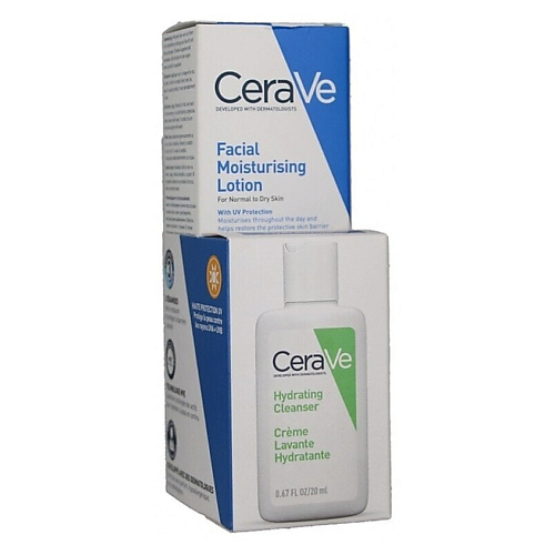 

CERAVE Набор для ухода за кожей Care Увлажняющий лосьон Мини+ Очищающий гель Мини, Набор для ухода за кожей Care Увлажняющий лосьон Мини+ Очищающий гель Мини