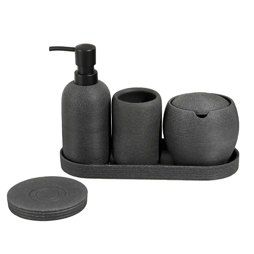 

DENEZO Набор аксессуаров для ванной комнаты и туалета "Sandy", Набор аксессуаров для ванной комнаты и туалета "Sandy"