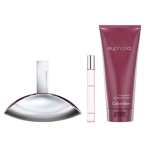 

CALVIN KLEIN Набор Euphoria: Парфюмерная вода + Миниатюра + Лосьон для тела, Набор Euphoria: Парфюмерная вода + Миниатюра + Лосьон для тела