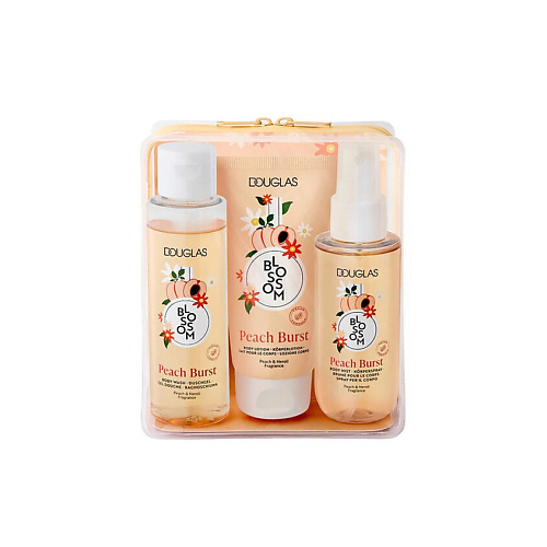 

DOUGLAS Набор для ухода за телом Blossom Peach Burst Гель для душа+Лосьон+Спрей, Набор для ухода за телом Blossom Peach Burst Гель для душа+Лосьон+Спрей