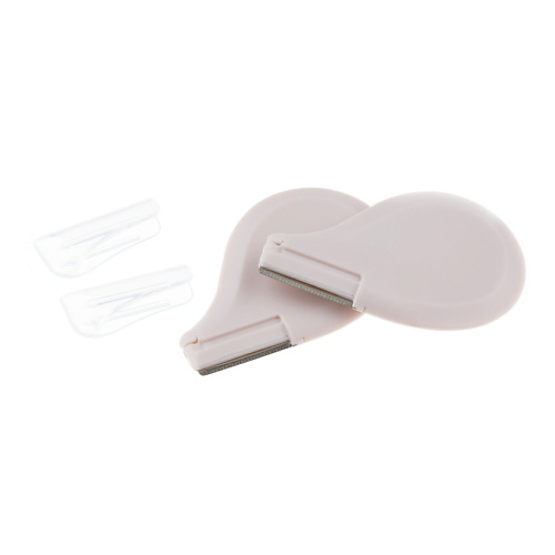 

DEWAL BEAUTY Бритва бежевая для бровей со съемным лезвием, Бритва бежевая для бровей со съемным лезвием