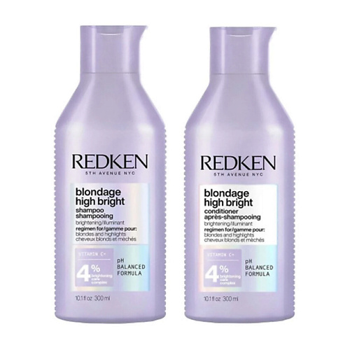 

REDKEN Набор Blondage High Bright Bundle: Шампунь + Кондиционер, Набор Blondage High Bright Bundle: Шампунь + Кондиционер