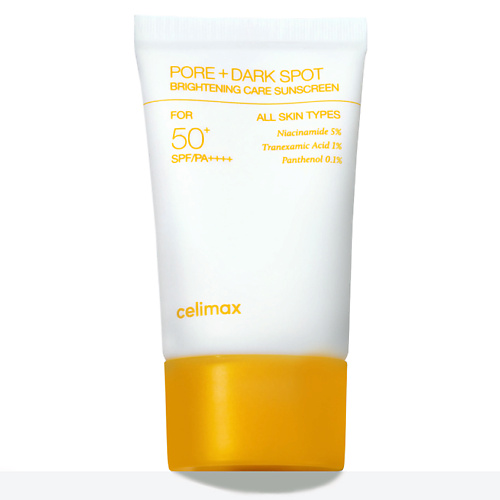 

CELIMAX Осветляющий солнцезащитный крем Pore and Dark Spot SPF50+ 50, Осветляющий солнцезащитный крем Pore and Dark Spot SPF50+