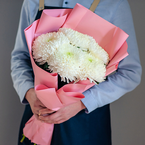 

ЦВЕТНИК ЦВЕТЫ И ПОДАРКИ Одноголовая хризантема в розовом, Одноголовая хризантема в розовом