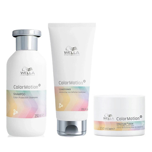 

WELLA PROFESSIONALS Набор для окрашенных волос ColorMotion: шампунь + кондиционер + маска, Набор для окрашенных волос ColorMotion: шампунь + кондиционер + маска