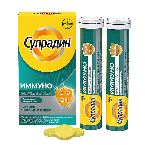 

АПТЕКА Супрадин Тройное действие №30, Супрадин Тройное действие №30