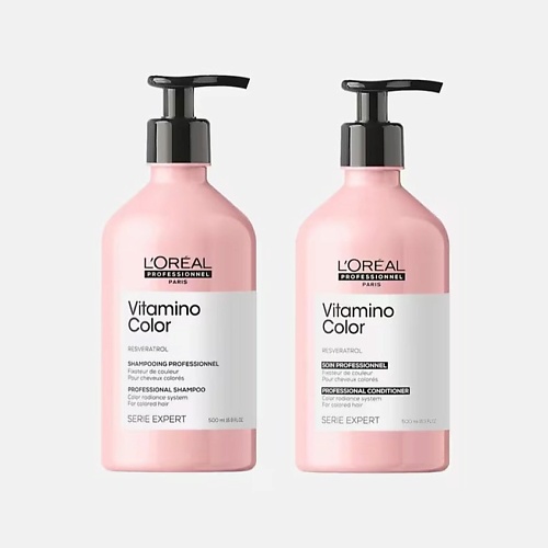 

L'OREAL PROFESSIONNEL Набор Vitamino Color Bundle XL: Шампунь + Кондиционер, Набор Vitamino Color Bundle XL: Шампунь + Кондиционер