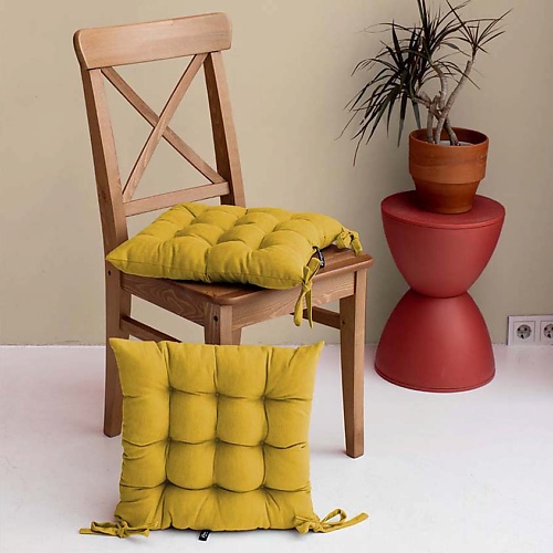 

PASIONARIA Подушка на стул "Тина" Желтый, Подушка на стул "Тина" Желтый