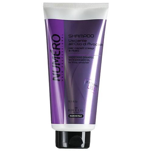 

BRELIL PROFESSIONAL Шампунь разглаживающий с маслом авокадо для пушистых и непослушных волос 300, Шампунь разглаживающий с маслом авокадо для пушистых и непослушных волос