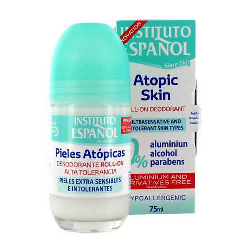 

INSTITUTO ESPANOL Шариковый дезодорант Piel Atopica 75, Шариковый дезодорант Piel Atopica