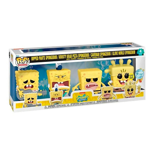 

FUNKO Набор из 4 фигурок SpongeBob EMEA, 9 см, Набор из 4 фигурок SpongeBob EMEA, 9 см