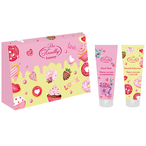 

LISS KROULLY Подарочный набор Маска для рук питатательная + Крем для рук, Подарочный набор Маска для рук питатательная + Крем для рук