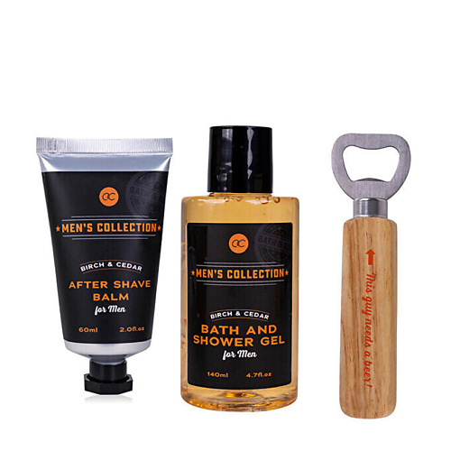 ACCENTRA Подарочный набор Mens Collection Гель для душа Бальзам после бритья Открывалка 2976₽