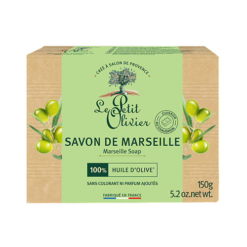 

LE PETIT OLIVIER Мыло для тела твердое марсельское с маслом Оливы Savon De Marseille, Мыло для тела твердое марсельское с маслом Оливы Savon De Marseille