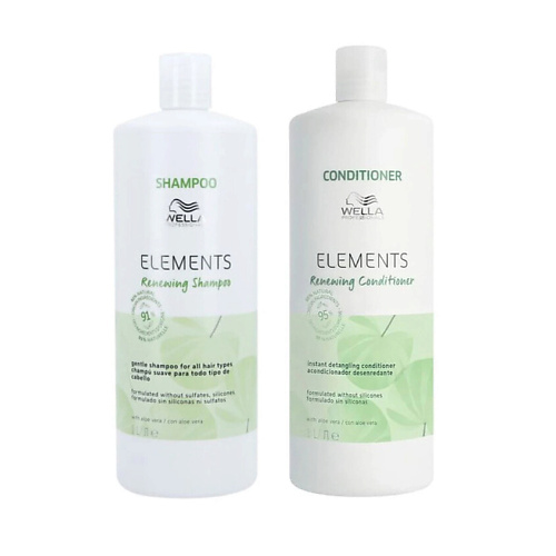 WELLA Набор Elements Renewing Bundle XL: Шампунь + Кондиционер