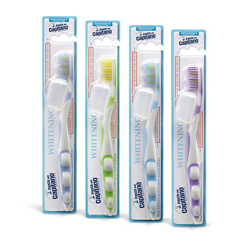 

PASTA DEL CAPITANO Зубная щетка средняя щетина Tech Whitening Medium, Зубная щетка средняя щетина Tech Whitening Medium