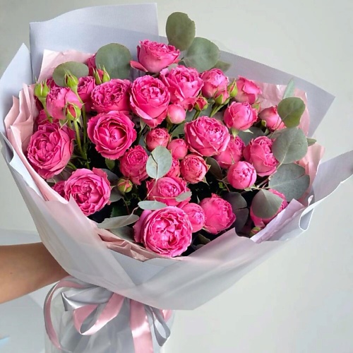 DIVAFLORA СЕТЬ МАГАЗИНОВ СТИЛЬНЫХ БУКЕТОВ Кустовые розы букет «Мисти баблс