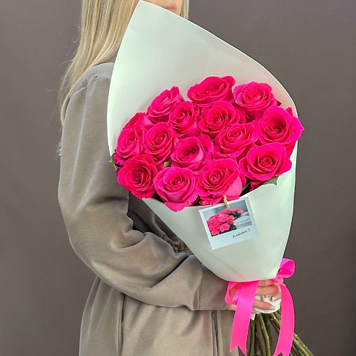 ЛАЙФБУКЕТ Букет из 15 розовых роз 