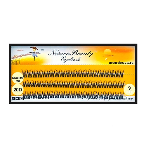 

NESURABEAUTY Ресницы пучки "Ласточкин хвост 20D", Ресницы пучки "Ласточкин хвост 20D"