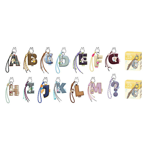 

POP MART Подвеска в виде букв A-M The Monsters LABUBU Pin For Love,2 шт., Подвеска в виде букв A-M The Monsters LABUBU Pin For Love,2 шт.