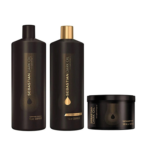 

SEBASTIAN PROFESSIONAL Набор Dark Oil Bundle Maske XL: шампунь + кондиционер + маска, Набор Dark Oil Bundle Maske XL: шампунь + кондиционер + маска