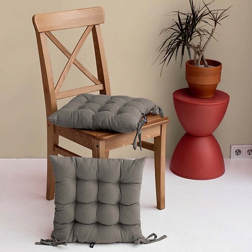 

PASIONARIA Подушка на стул "Тина" Серый, Подушка на стул "Тина" Серый