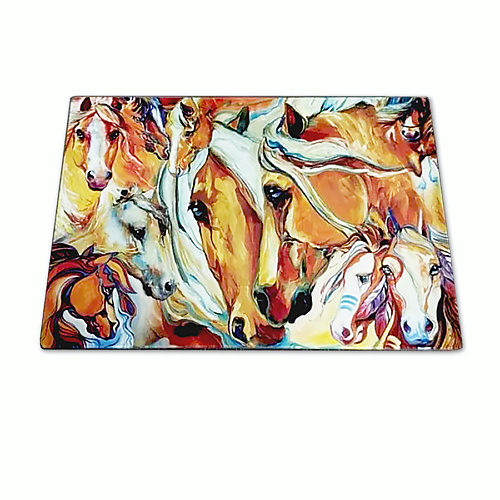 

GIFT'N'HOME Разделочная подарочная стеклянная доска на ножках, Разделочная подарочная стеклянная доска на ножках