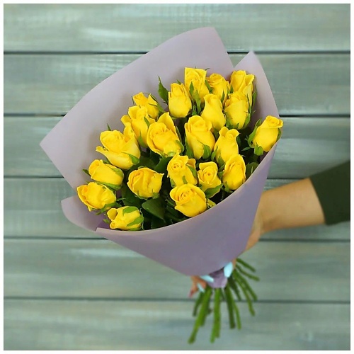 

БУКЕТ МАРКЕТ ДАРИТЕ С УДОВОЛЬСТВИЕМ Букет из 21 желтой розы Кения 40 см, Букет из 21 желтой розы Кения 40 см
