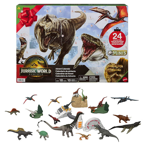

MATTEL Адвент-календарь Jurassic World Advent Calendar, Адвент-календарь Jurassic World Advent Calendar