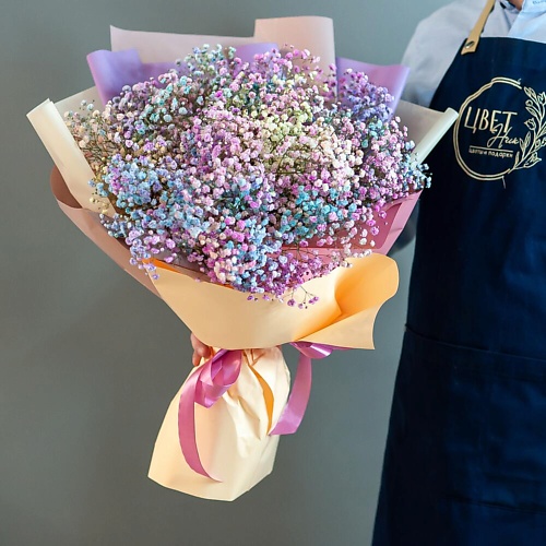 

ЦВЕТНИК ЦВЕТЫ И ПОДАРКИ Букет из радужной гипсофилы, Букет из радужной гипсофилы